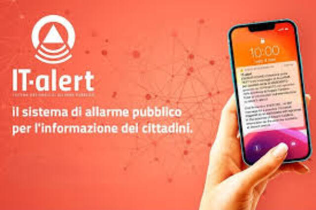 Sistema di allarme pubblico IT-Alert. Avviso sperimentazione esercitazione nazionale di protezione civile "Campi Flegrei 2024" del giorno 11 ottobre